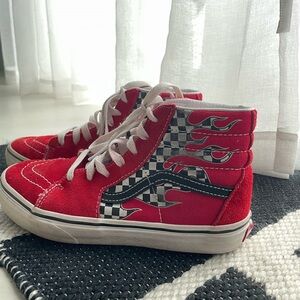 VANS SKI 8 HIGH red flare